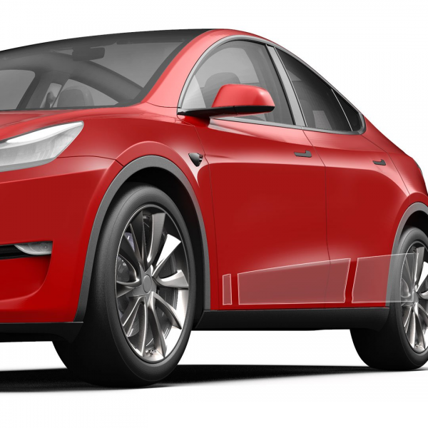 Tesla Model Y: 3M PPF Premium Beskyttelsesfilm Sidepaneler (Paint Protection Film)