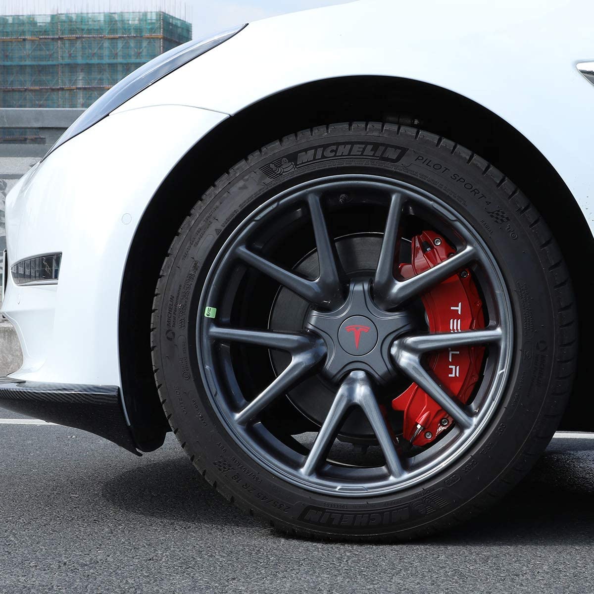 Tesla Model 3: Cover Til Bremsekalibre (Rød)