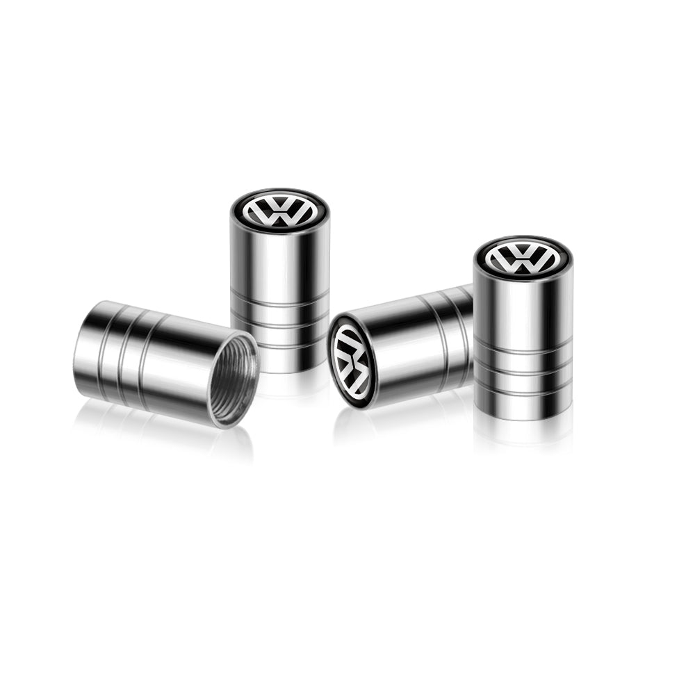 VW ID 3, ID 4, ID 5: Sorte Ventilhætter Med Logo (4 stk.)