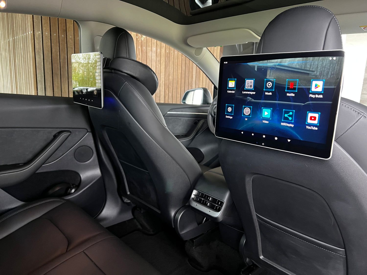 Tesla Model 3/Y: 12" 4K Android Bagsæde Skærm (2 stk.)