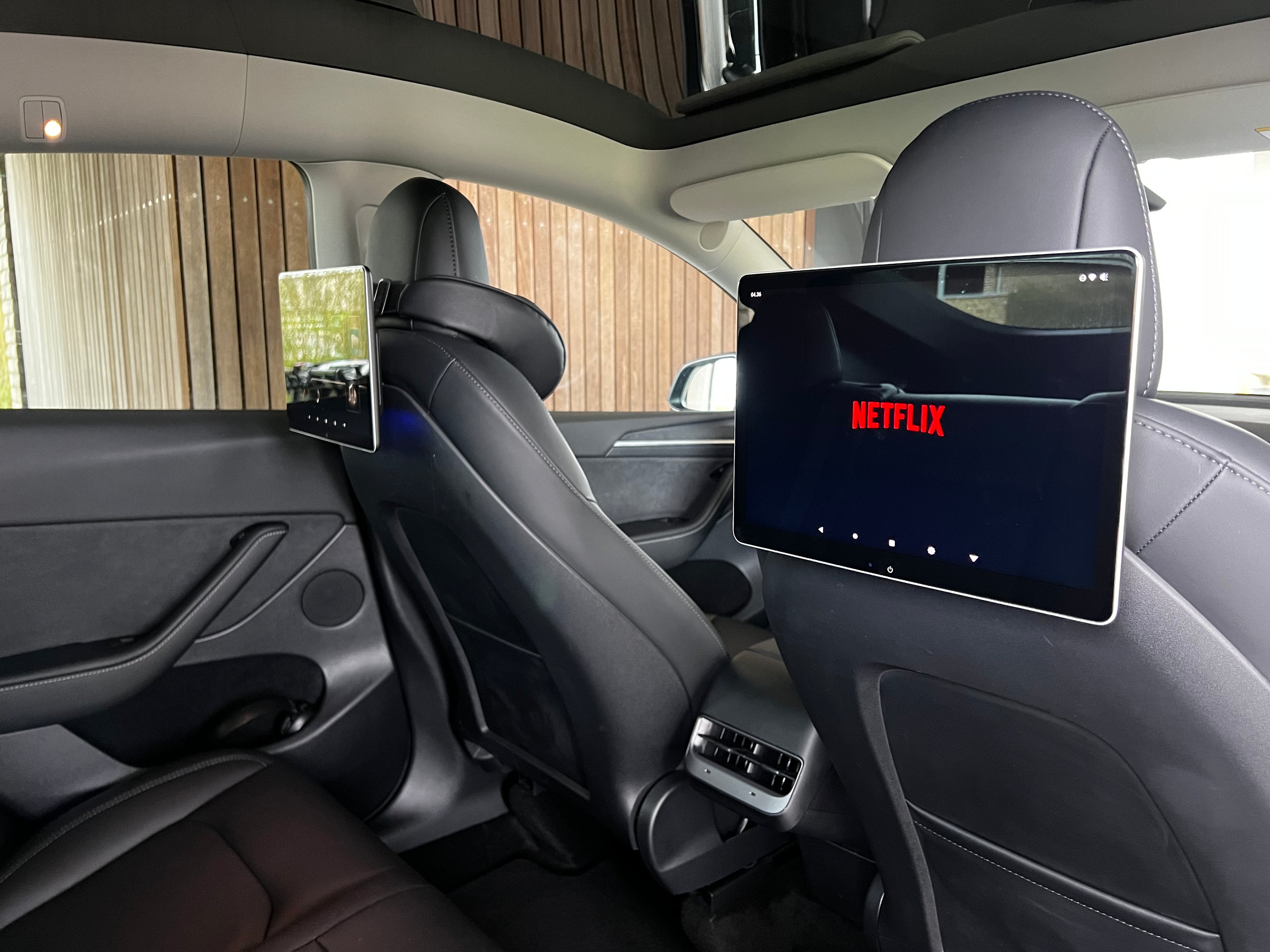 Tesla Model 3/Y: 12" 4K Android Bagsæde Skærm (2 stk.)