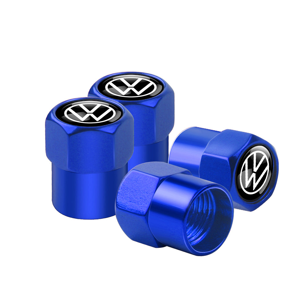 VW ID 3, ID 4, ID 5: Sorte Ventilhætter Med Logo (4 stk.)