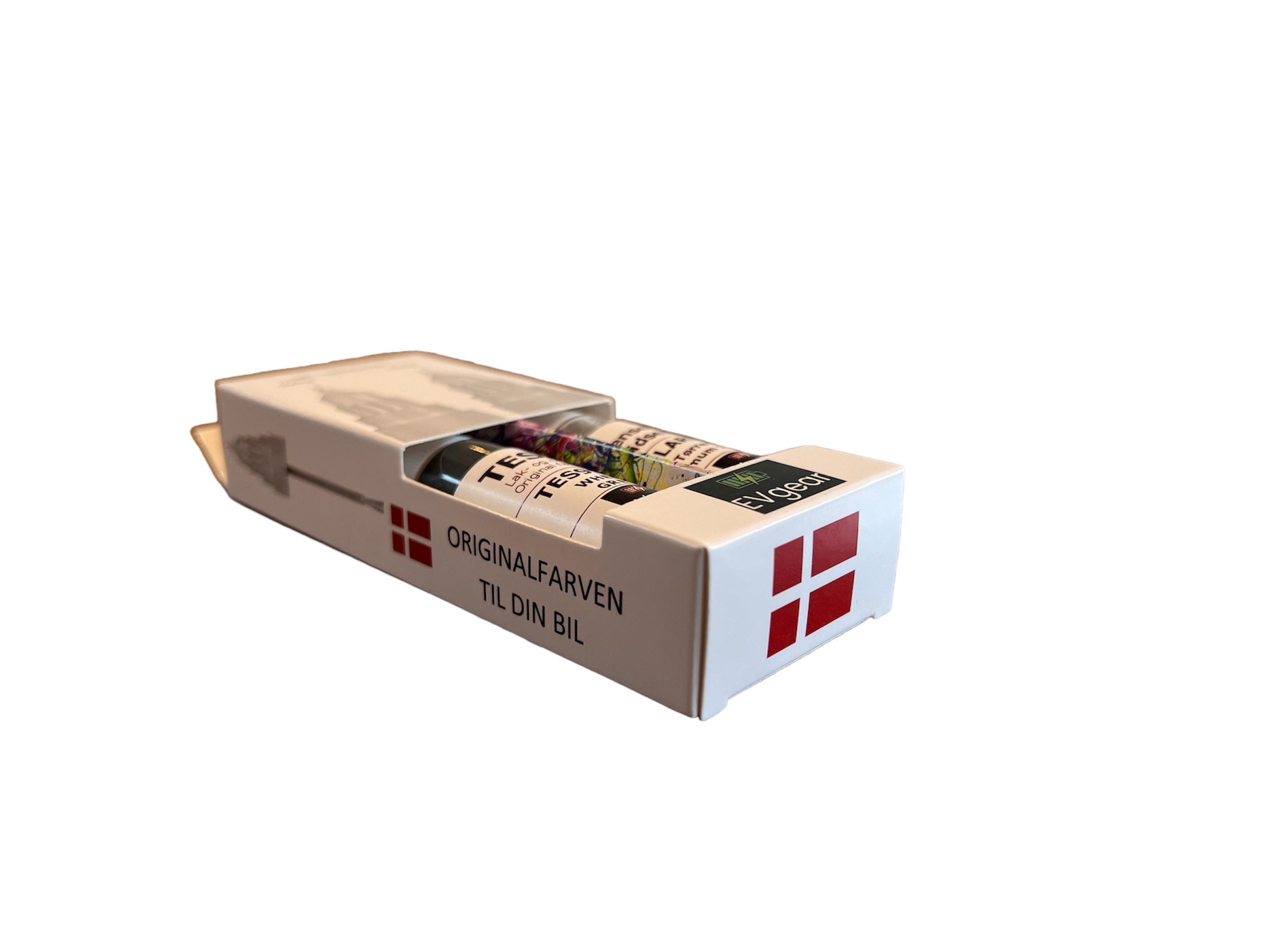 Tesla Model S/3/X/Y: Rød (Red Multicoat PMMR) Lak og Ridsestift i Originalfarve