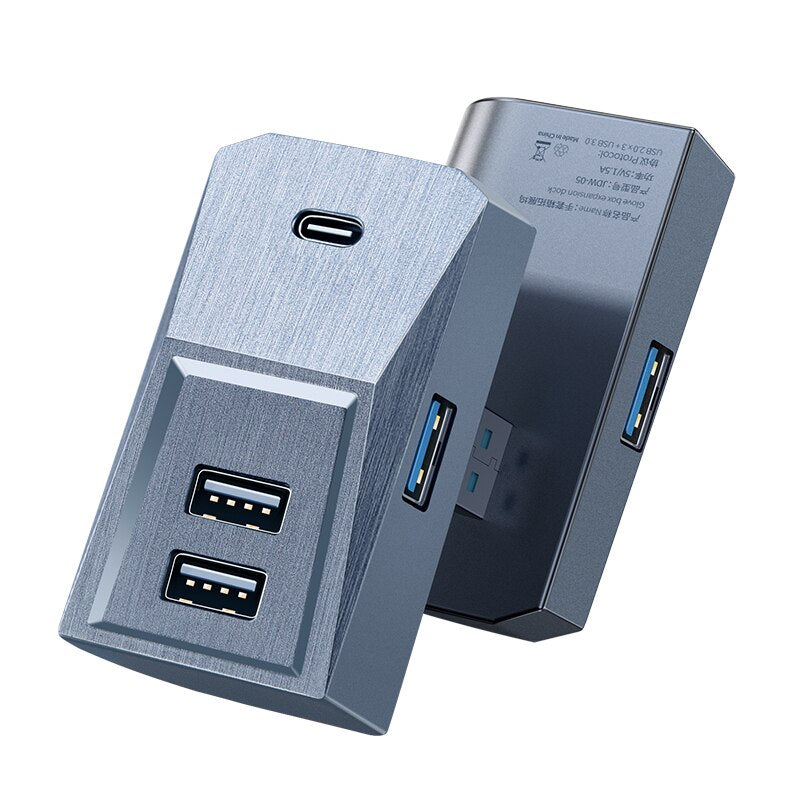 Tesla Model 3/Y 2021-2023: USB hub Til Handskerum (Cybertruck Look)