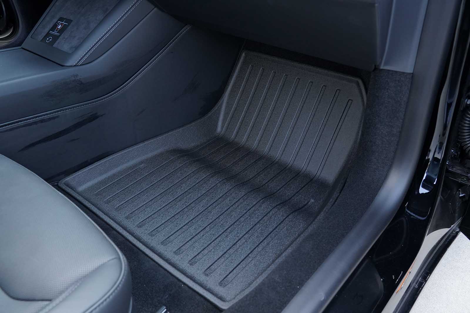 Tesla Model 3 Highland: All Weather Gummimåtte Sæt i Premium Genbrugsgummi
