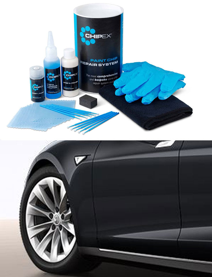 Tesla Model S/3/X/Y: Chipex Lak Reperations Sæt (Lakstift) - Tesla Sonic Silver (107E)