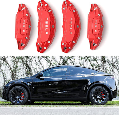 Tesla Model Y: Cover Til Bremsekalibre (Rød)