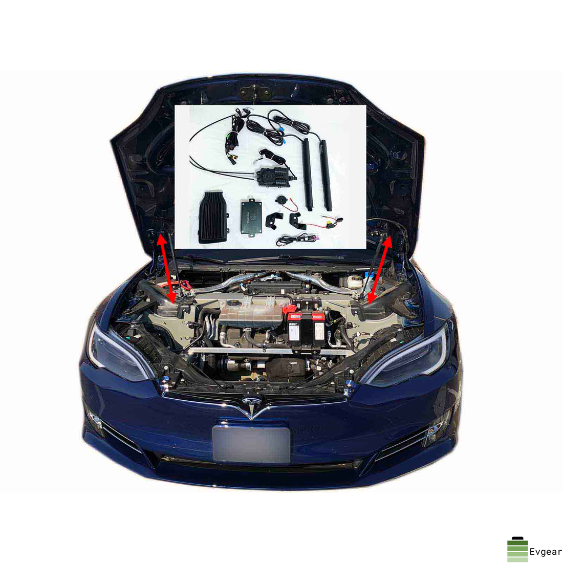 Tesla Model S: Automatisches Frunk öffnet (Power Frunk) 
