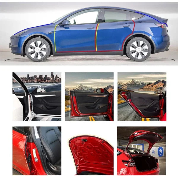 Tesla Model 3 und Model Y: Isolierung und Geräuschreduzierung für Türen, Kofferraum und Kofferraum