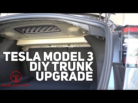 Tesla Model 3: Lydisolering til bagagerum