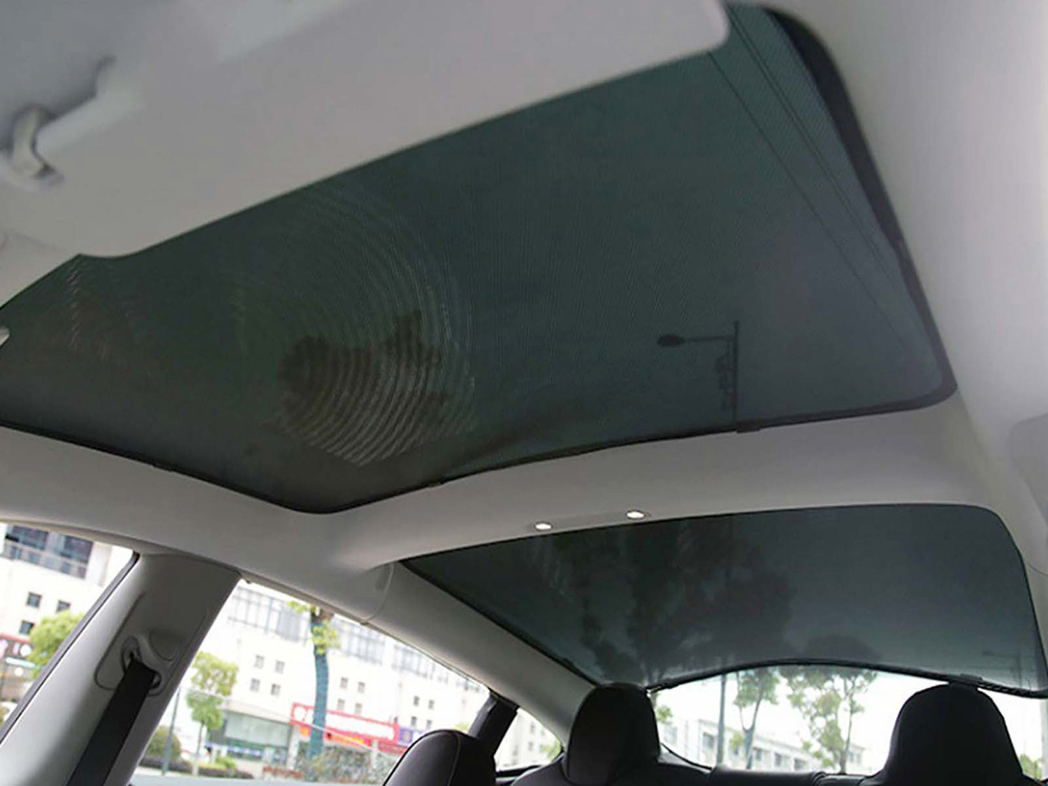 Tesla Model 3: 2 in 1 Sonnenschutz für Glasdach (Doppelschicht) – EVgear